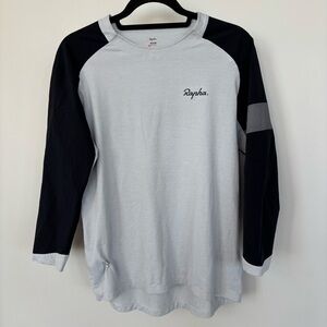 Rapha Gray & Black 3/4 Sleeve Shirt Size M